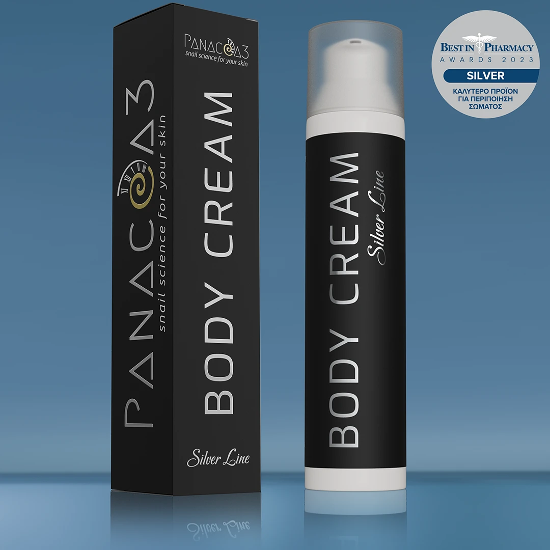 PANACEA3 Body Cream from snail secretion 24h, Silver Line